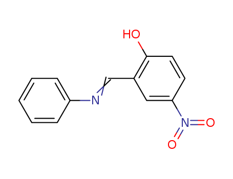 Phenol,4-nitro-2-[(phenylimino)methyl]-