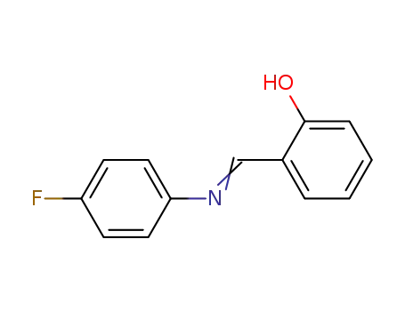 Molecular Structure of 3382-62-5 (2-{[(4-fluorophenyl)imino]methyl}phenol)