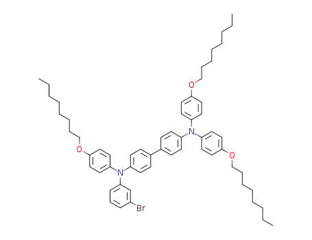 <i>N</i><sup>4'</sup>-(3-bromo-phenyl)-<i>N</i><sup>4</sup>,<i>N</i><sup>4</sup>,<i>N</i><sup>4'</sup>-tris-(4-octyloxy-phenyl)-biphenyl-4,4'-diamine
