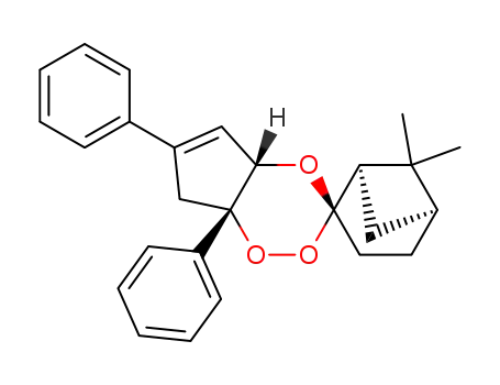 Molecular Structure of 139054-32-3 ((1R,2S,4'aS,5R,7'aS)-4'a,7'-dihydro-6,6-dimethyl-6',7'a-diphenylspiro(bicyclo[3.1,1]heptane-2,3'-[7H]cyclopenta[1,2,4]trioxine))