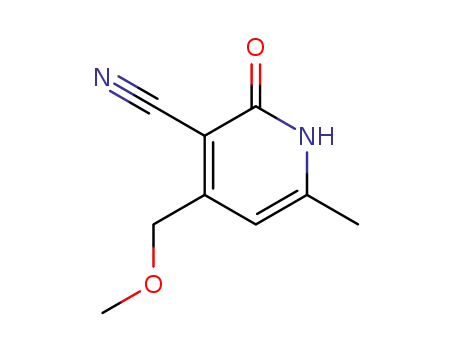 Molecular Structure of 6339-38-4 (5-CYANO-6-HYDROXY-4-METHOXYMETHYL-2-METHYLPYRIDINE)