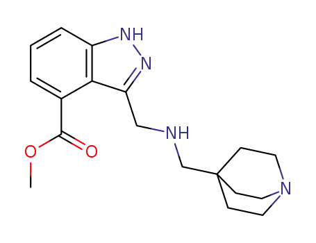 methyl 3-((quinuclidin-4-ylmethylamino)methyl)-1H-indazole-4-carboxylate
