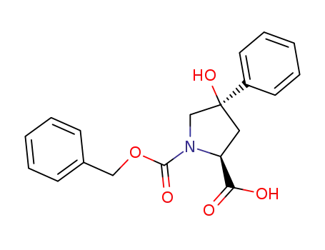 N-(benzyloxycarbonyl)-cis-4-hydroxy-trans-4-phenyl-L-proline