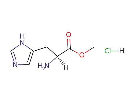 Molecular Structure of 18684-16-7 (L-Histidine, methyl ester, monohydrochloride)