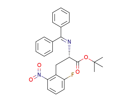 tert-butyl N-(diphenylmethylidene)-2-fluoro-6-nitro-L-phenylalaninate