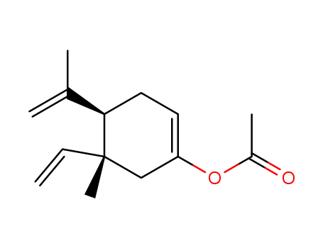 Molecular Structure of 149404-74-0 ((4R,5R)-1-Acetoxy-4-isopropenyl-5-methyl-5-vinylcyclohex-1-ene)