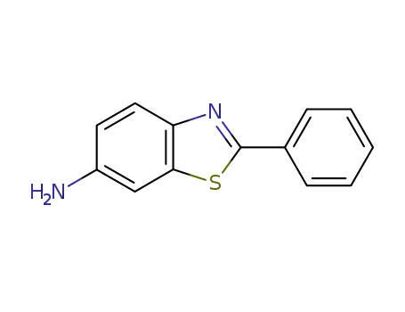 Molecular Structure of 6392-97-8 (2-Phenyl-benzothiazol-6-ylamine)