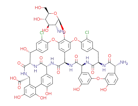 Molecular Structure of 733810-59-8 (C<sub>64</sub>H<sub>56</sub>Cl<sub>2</sub>N<sub>8</sub>O<sub>22</sub>)