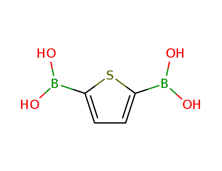 Molecular Structure of 26076-46-0 (2,5-THIOPHENEDIBORONIC ACID)