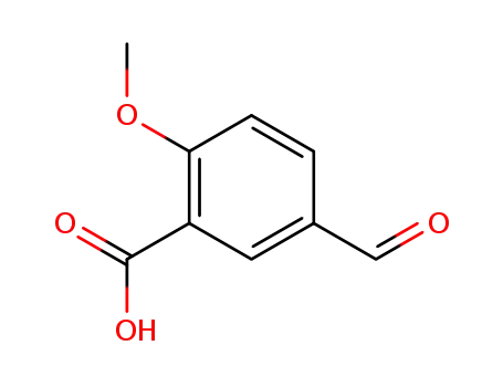 Molecular Structure of 84923-70-6 (5-Formyl-2-methoxybenzoic Acid)