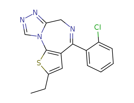 4-(2-chlorophenyl)-2-ethyl-6H-thieno[3,2-f][1,2,4]triazolo[4,3-a][1,4]diazepine