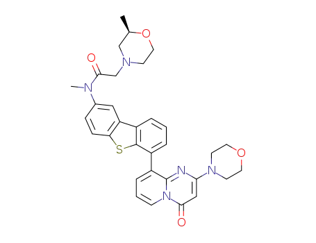 N-methyl-2-[(2R)-2-methylmorpholin-4-yl]-N-[6-(2-morpholin-4-yl-4-oxopyrido[1,2-a]pyrimidin-9-yl)dibenzo[b,d]thiophen-2-yl]acetamide