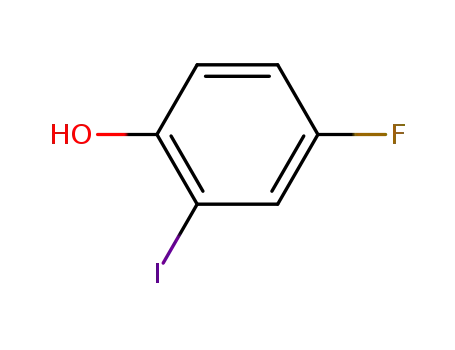 Molecular Structure of 2713-29-3 (4-Fluoro-2-iodophenol)