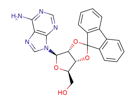 Molecular Structure of 116143-55-6 (2',3'-O-(o,o'-biphenylmethylene)adenosine)