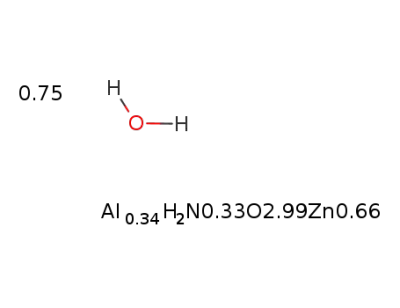 Zn<sub>0.66</sub>Al<sub>0.34</sub>(OH)2(NO<sub>3</sub>)033*0.75H<sub>2</sub>O