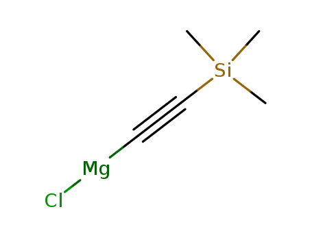 Molecular Structure of 81952-80-9 (Magnesium, chloro[(trimethylsilyl)ethynyl]-)