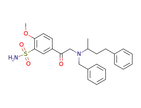 5-{2-[Benzyl-(1-methyl-3-phenyl-propyl)-amino]-acetyl}-2-methoxy-benzenesulfonamide