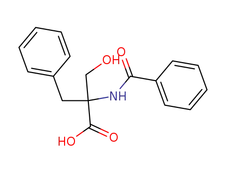 Molecular Structure of 52421-48-4 (DL-N-BENZOYL-2-BENZYLSERINE)