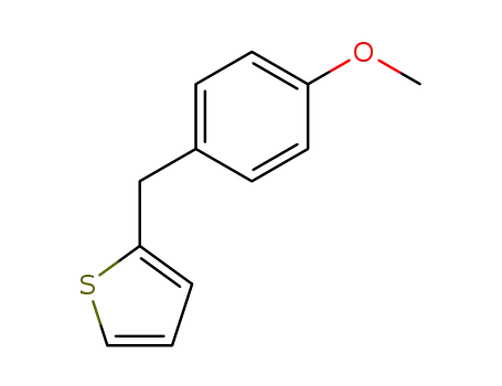 Molecular Structure of 53039-61-5 (Thiophene, 2-[(4-methoxyphenyl)methyl]-)