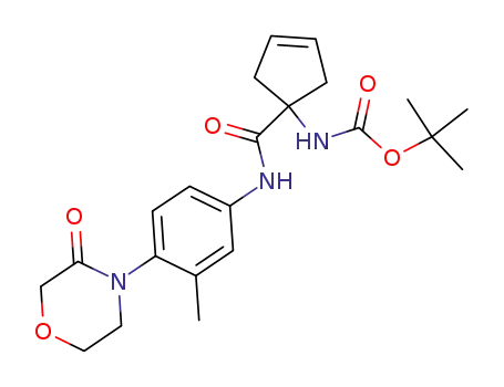 1-(tert-butoxycarbonylamino)-cyclopent-3-ene-1-carboxylic acid N-[3-methyl-4-(3-oxo-morpholin-4-yl)-phenyl]-amide