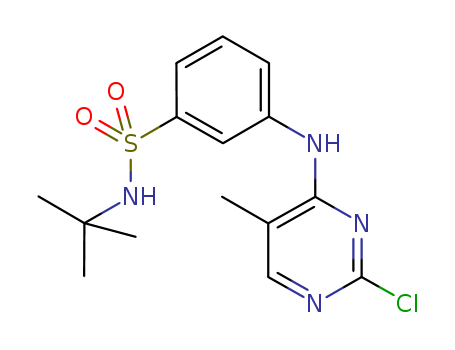 N-tert-butyl-3-(2-chloro-5-methylpyrimidin-4-ylamino)benzenesulfonamide