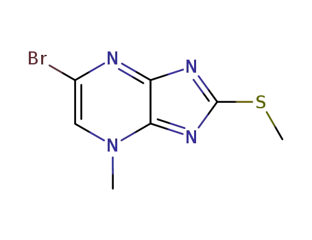 4H-Imidazo[4,5-b]pyrazine, 6-bromo-4-methyl-2-(methylthio)-