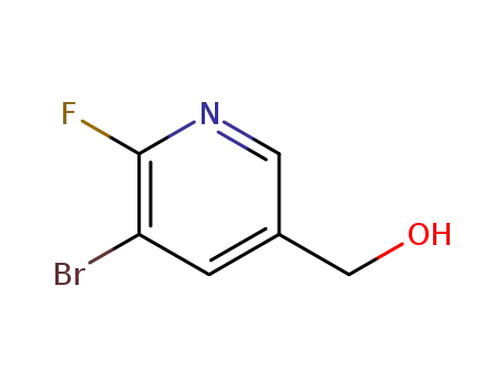 Molecular Structure of 1228897-77-5 ((5-broMo-6-fluoropyridin-3-yl)Methanol)
