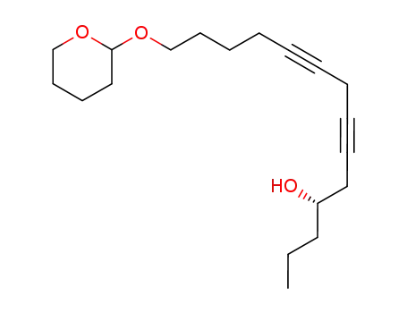 (S)-14-(Tetrahydro-pyran-2-yloxy)-tetradeca-6,9-diyn-4-ol