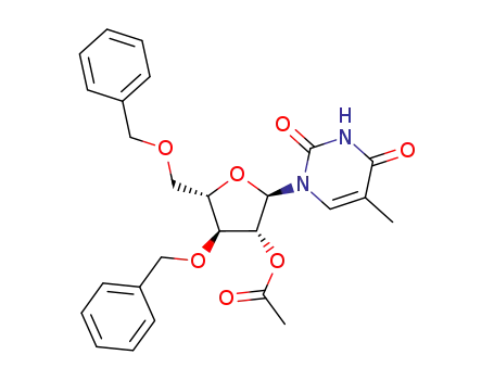 1-(2-O-acetyl-3,5-di-O-benzyl-α-L-arabinofuranosyl)thymine