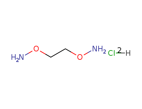 Molecular Structure of 104845-83-2 (Hydroxylamine, O,O'-1,2-ethanediylbis-, dihydrochloride)