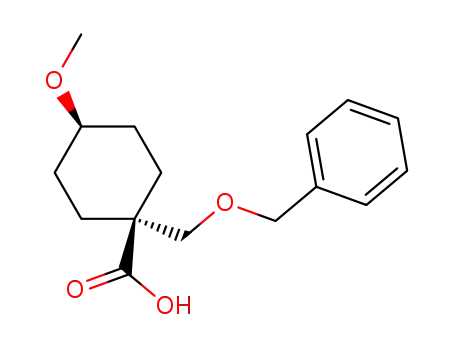 cis-1-benzyloxymethyl-4-methoxycyclohexanecarboxylic acid