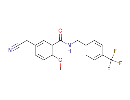 5-cyanomethyl-2-methoxy-N-(4-trifluoromethylbenzyl)benzamide