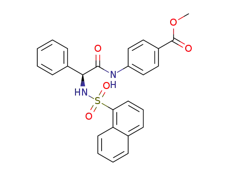 (S)-methyl 4-(2-(naphthalene-1-sulfonamido)-2-phenylacetamido)benzoate