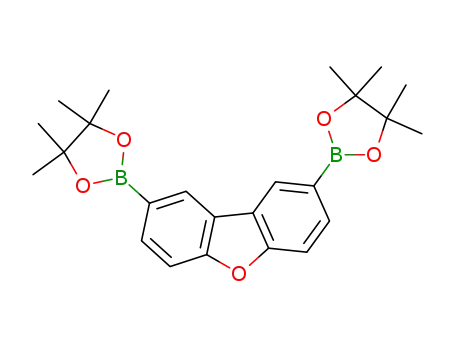 Molecular Structure of 1197989-83-5 (2,2'-(dibenzofuran-2,8-diyl)bis(4,4,5,5-tetramethyl-1,3,2-dioxaborolane))