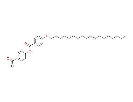 Molecular Structure of 56800-39-6 (Benzoic acid, 4-(octadecyloxy)-, 4-formylphenyl ester)