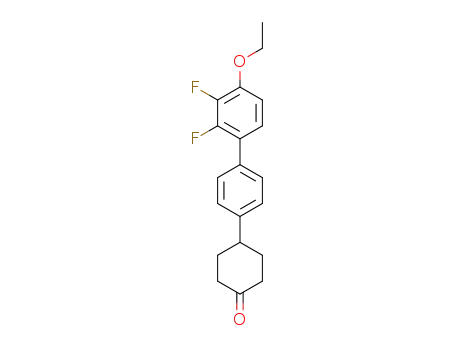 Molecular Structure of 1078729-38-0 (4-(4'-ethoxy-2',3'-difluoro-(1,1'-biphenyl)-4-yl)cyclohexanone)