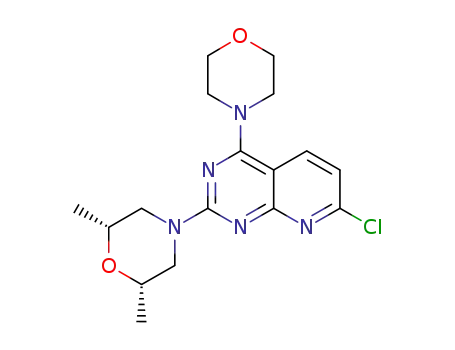 Pyrido[2,3-d]pyriMidine, 7-chloro-2-[(2R,6S)-2,6-diMethyl-4-Morpholinyl]-4-(4-Morpholinyl)-, rel-