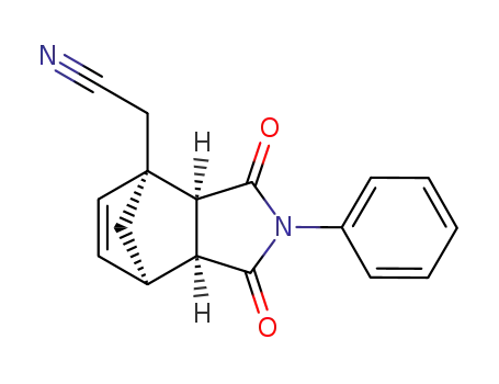 ((1R,2S,6S,7R)-3,5-Dioxo-4-phenyl-4-aza-tricyclo[5.2.1.0<sup>2,6</sup>]dec-8-en-1-yl)-acetonitrile