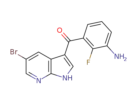 (3-amino-2-fluorophenyl)(5-bromo-1H-pyrrolo[2,3-b]pyridin- 3-yl)methanone