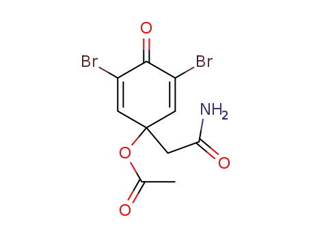 4-acetoxy-2,6-dibromo-4-carbamoylmethylcyclohexa-2,5-dien-1-one
