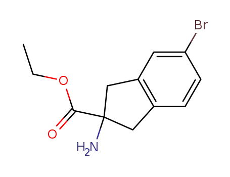 2-amino-5-bromo-indan-2-carboxylic acid ethyl ester
