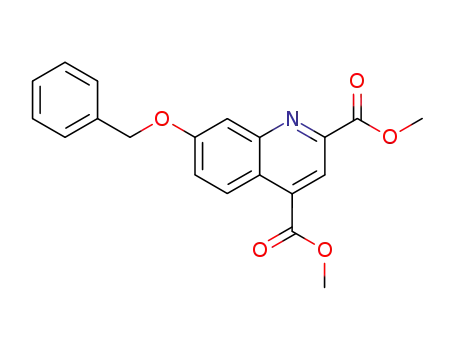 Molecular Structure of 438590-23-9 (dimethyl 7-benzyloxyquinoline-2,4-dicarboxylate)