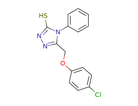 5-[(4-CHLOROPHENOXY)METHYL]-4-PHENYL-4H-1,2,4-TRIAZOLE-3-THIOL