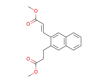 2-Naphthalenepropanoic acid, 3-(3-methoxy-3-oxo-1-propenyl)-, methyl
ester, (E)-