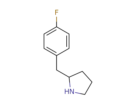 Molecular Structure of 350017-04-8 (2-(4-FLUORO-BENZYL)-PYRROLIDINE)