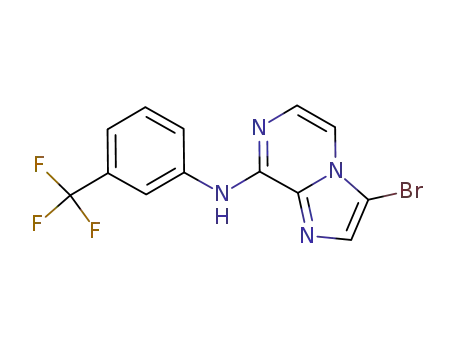 3-bromo-8-((3-(trifluoromethyl)phenyl)amino)imidazo[1,2-a]pyrazine