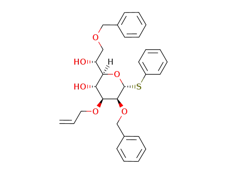 phenyl 3-O-allyl-2,7-di-O-benzyl-D-glycero-α-D-thio-manno-heptopyranoside