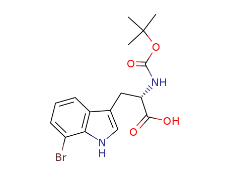 7-Bromo-N-[（1,1-dimethylethoxy)carbonyl]-L-tryptophan[612484-55-6]