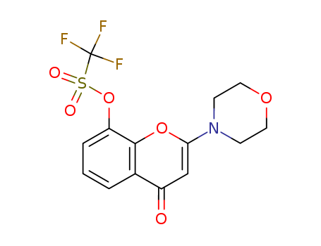 Trifluoro-methanesulfonic acid 2-morpholin-4-yl-4-oxo-4H-chromen-8-yl ester