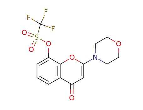 트리플루오로-메탄술폰산 2-모르폴린-4-일-4-옥소-4H-크로멘-8-일 에스테르